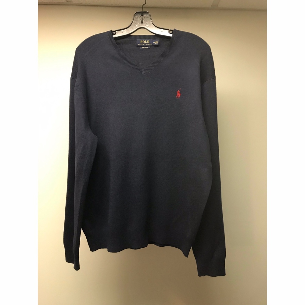 Ralph Lauren Pima Cotton V-Neck Sweater